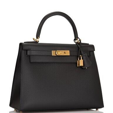 Kelly 28 Epsom Noir Gold Hardware Kelly 28 Epsom Noir Gold Hardware