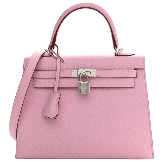 Kelly 25 Epsom Mauve Sylvestre Palladium Hardware