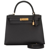 Kelly 28 Epsom Noir Gold Hardware Kelly 28 Epsom Noir Gold Hardware