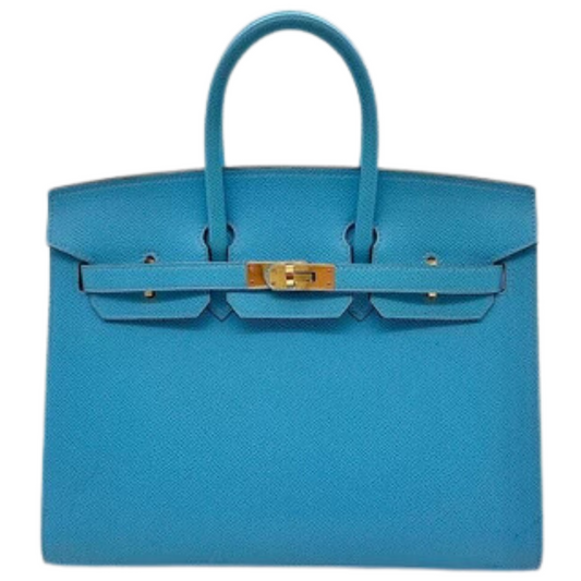 Birkin 25 Epsom Celeste Gold Hardware