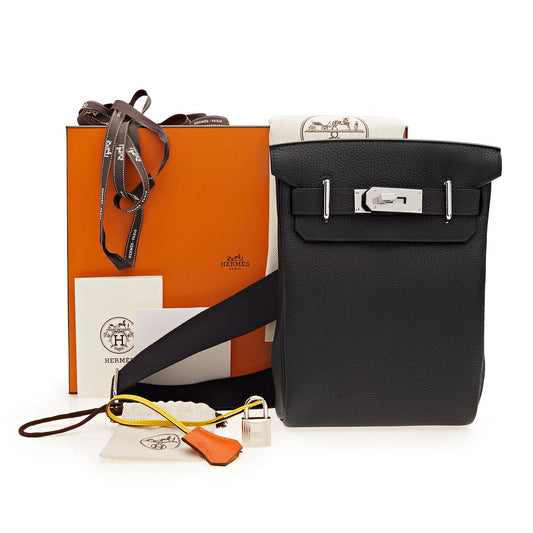 Hermes Hac A Dos PM Backpack in Fauve Barenia Faubourg with