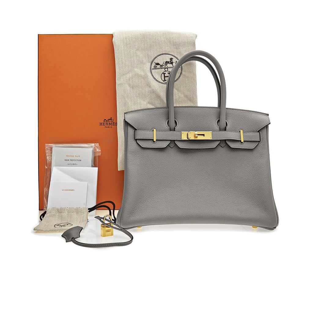 Birkin 30 Gris Togo Leather Gold Hardware �?? Maison Wrist Aficionado
