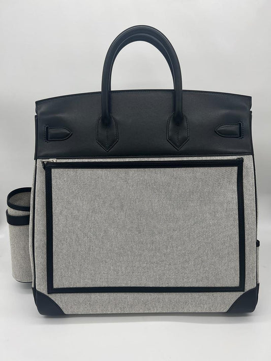 Hermes Birkin Cargo Hac Birkin 40 Bag Black Evercalf Leather