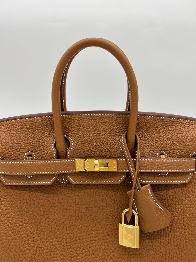 Birkin 25 Togo Gold Gold Hardware