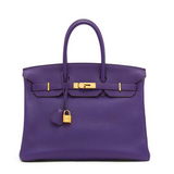 Birkin 35 Ultra Violet Togo Bag Gold Hardware