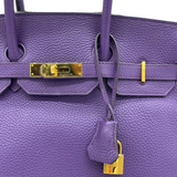 Birkin 35 Ultra Violet Togo Bag Gold Hardware