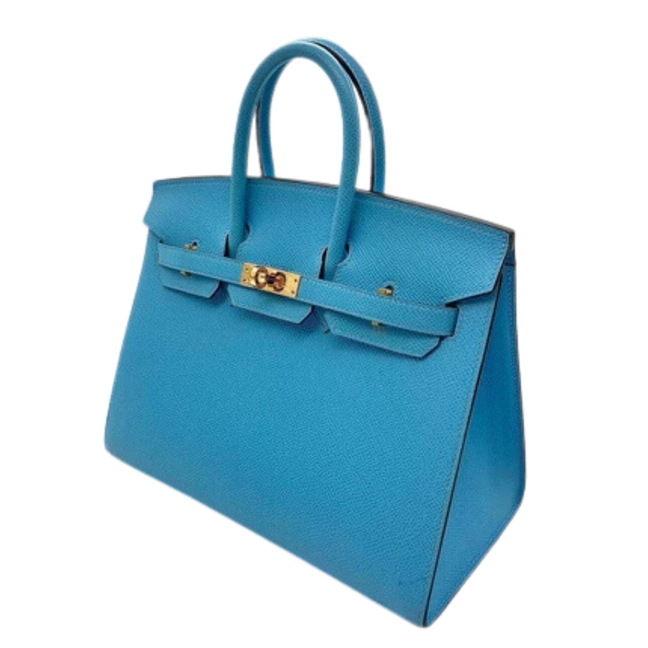 Hermes Birkin 30 Bag Blue Celeste Gold Hardware Epsom Leather